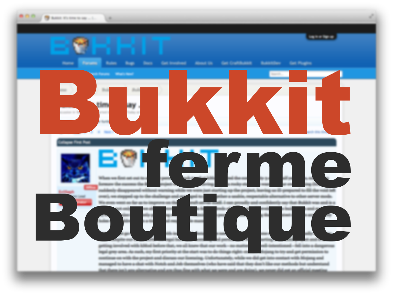 Bukkit ferme boutique